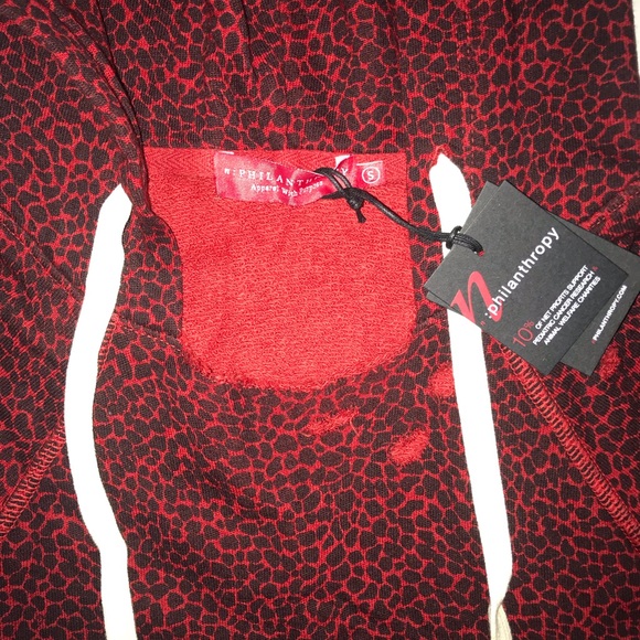 NWT n:Philanthropy Distressed Cheetah Print Hoodie - Picture 6 of 8